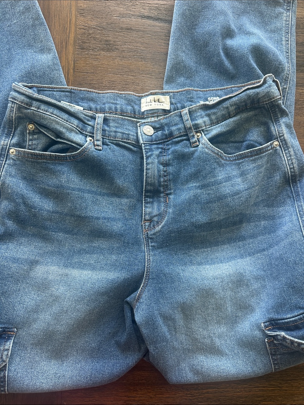 High Rise Cargo Jeans - Picture 5 of 7